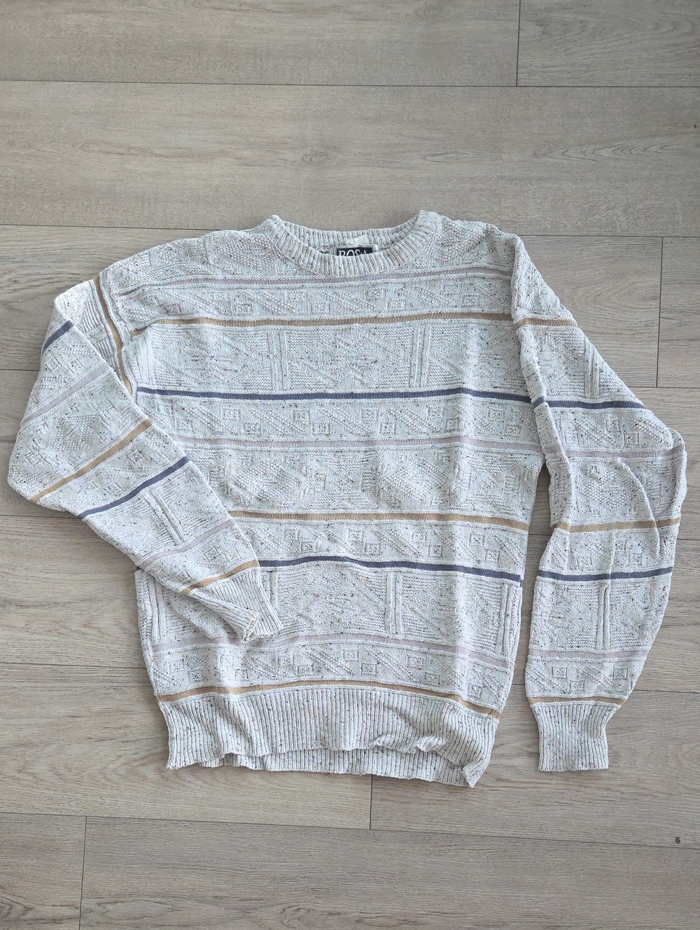 Vintage BOSA Men's Striped Sweater